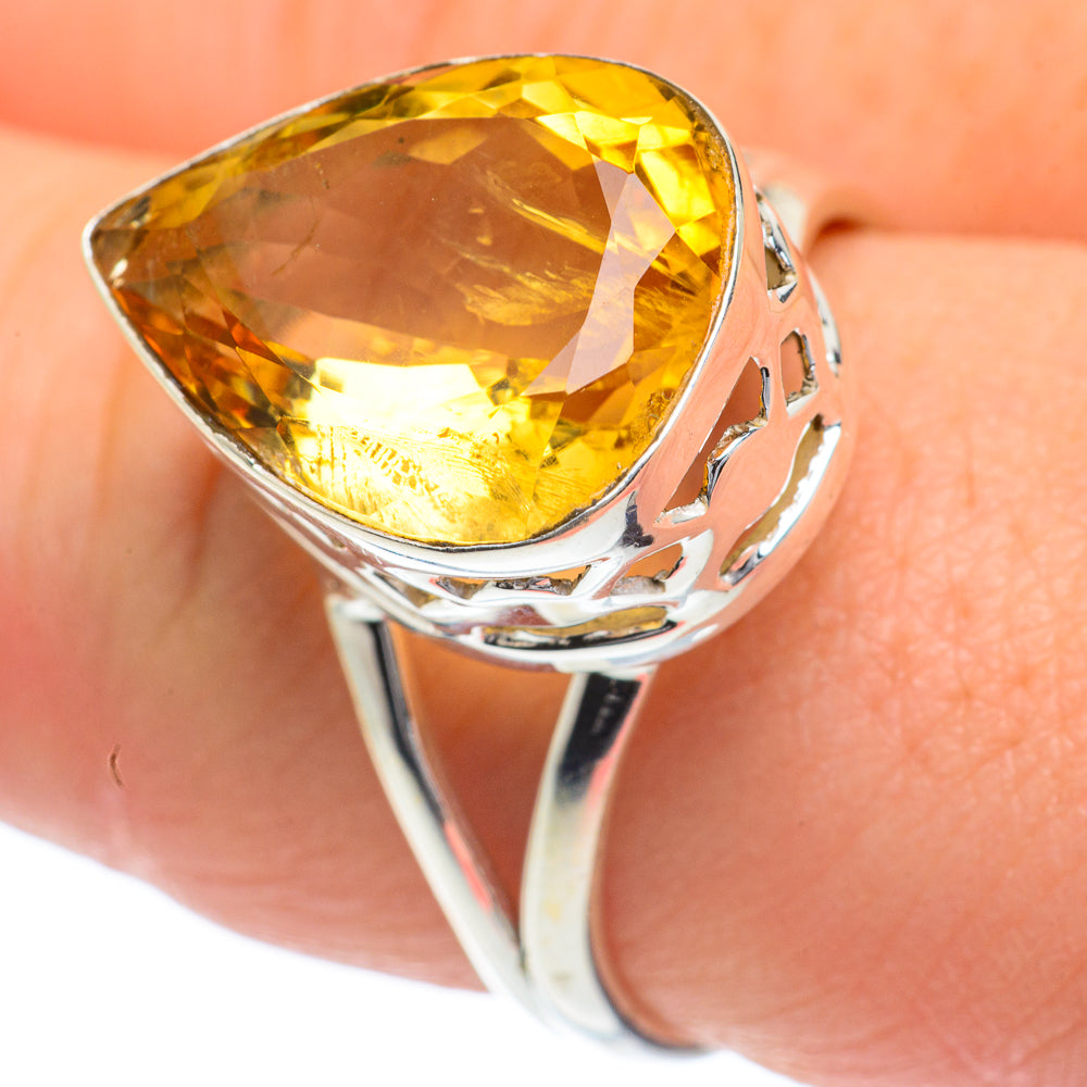 Citrine Rings handcrafted by Ana Silver Co - RING62099
