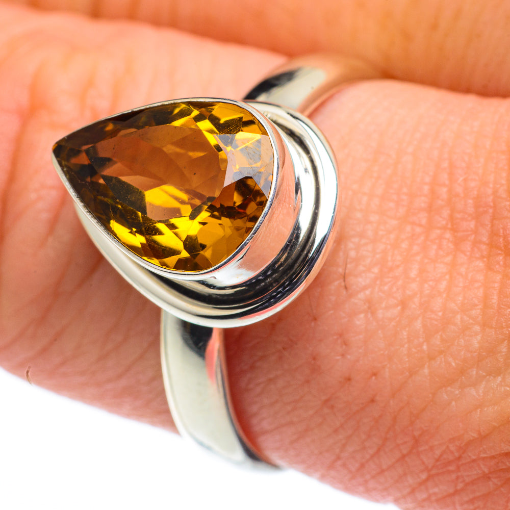 Citrine Rings handcrafted by Ana Silver Co - RING62461