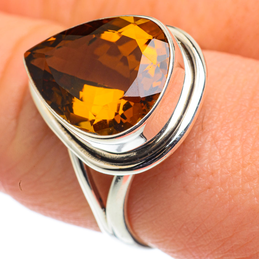 Mandarin Citrine Rings handcrafted by Ana Silver Co - RING62525