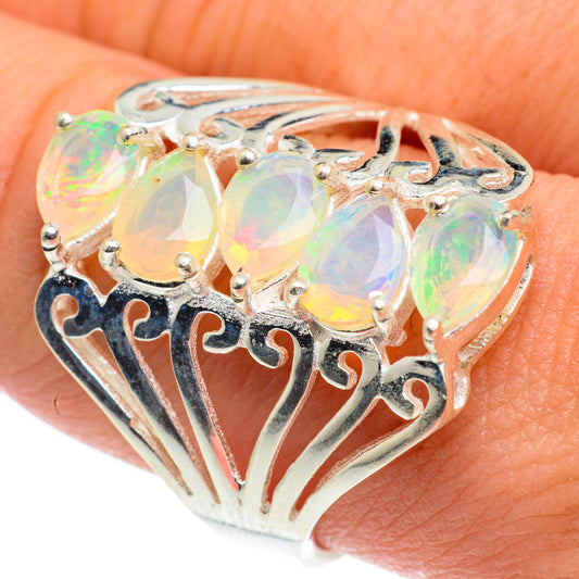 Ethiopian Opal Rings handcrafted by Ana Silver Co - RING62745