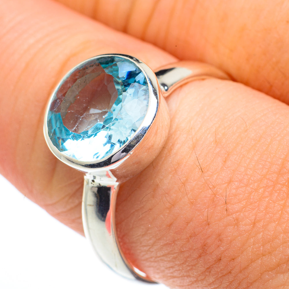 Blue Topaz Rings handcrafted by Ana Silver Co - RING62787