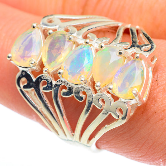 Ethiopian Opal Rings handcrafted by Ana Silver Co - RING63035