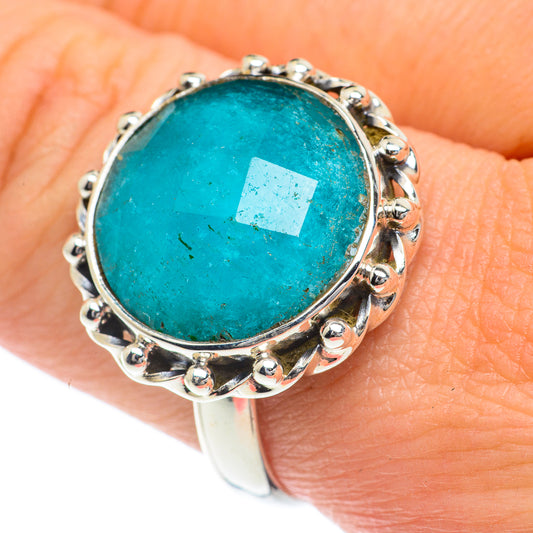 Peruvian Amazonite Rings handcrafted by Ana Silver Co - RING63143