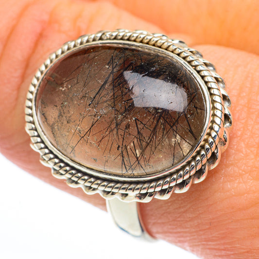 Tourmalinated Quartz Rings handcrafted by Ana Silver Co - RING63239
