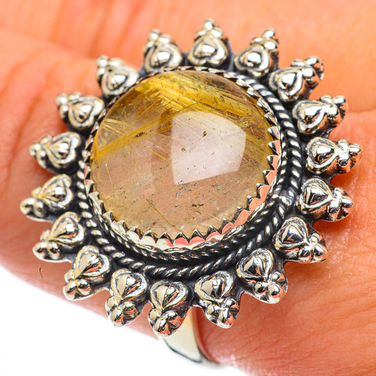 Rutilated Quartz Rings handcrafted by Ana Silver Co - RING64368