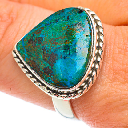 Shattuckite Rings handcrafted by Ana Silver Co - RING64411