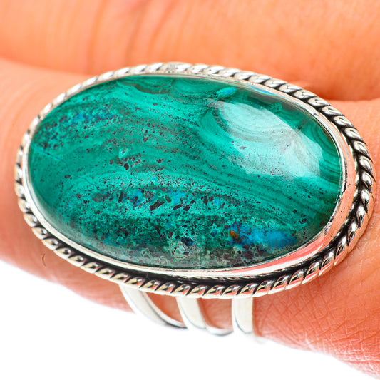 Chrysocolla Rings handcrafted by Ana Silver Co - RING64625