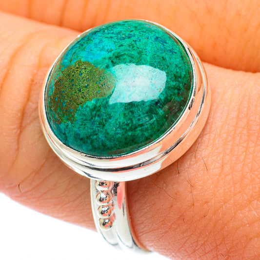 Chrysocolla Rings handcrafted by Ana Silver Co - RING64672