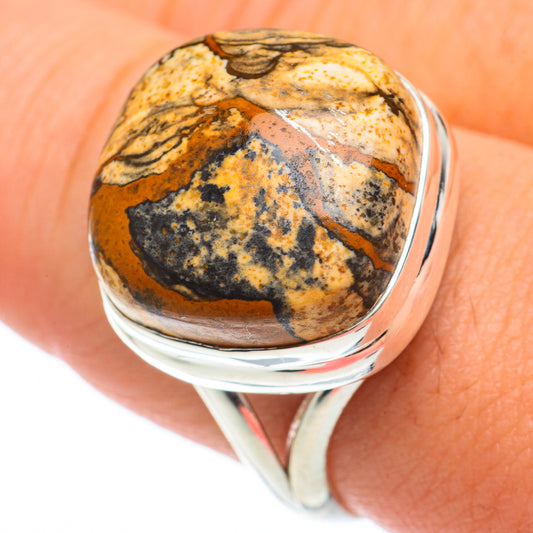 Picture Jasper Rings handcrafted by Ana Silver Co - RING64673