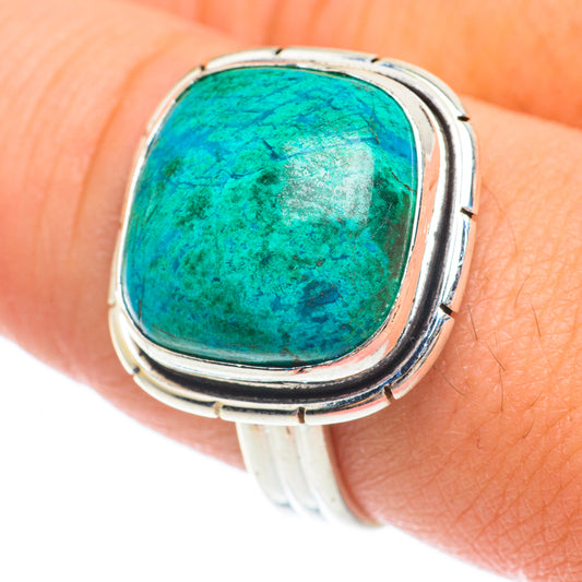Chrysocolla Rings handcrafted by Ana Silver Co - RING64790