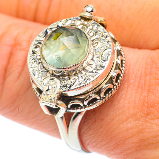 Green Amethyst Rings handcrafted by Ana Silver Co - RING64813