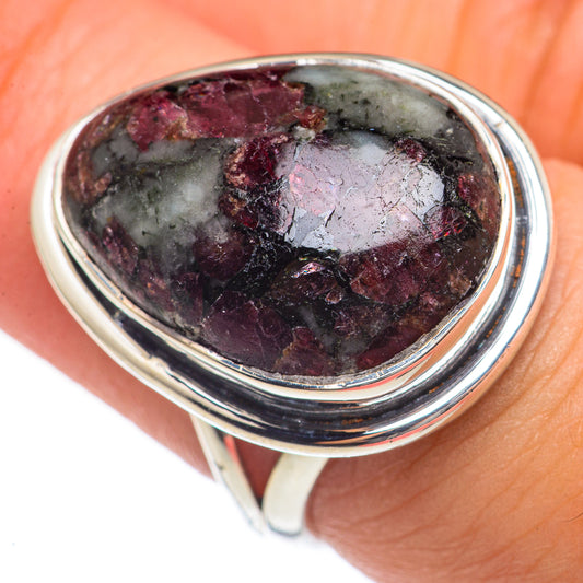 Russian Eudialyte Rings handcrafted by Ana Silver Co - RING69785