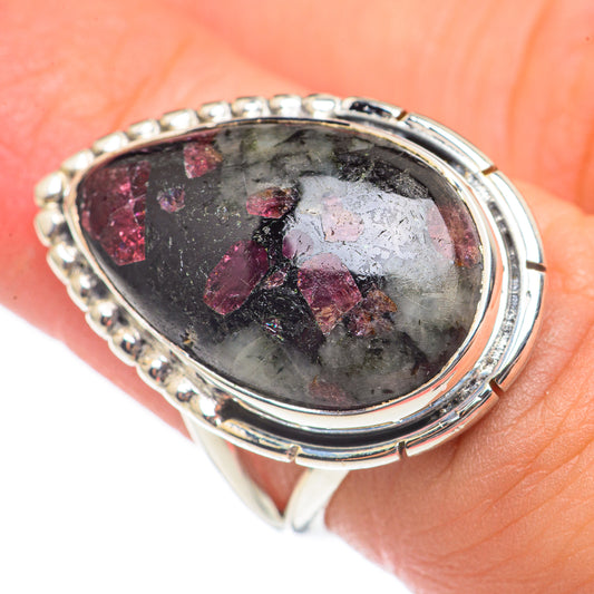 Russian Eudialyte Rings handcrafted by Ana Silver Co - RING70141