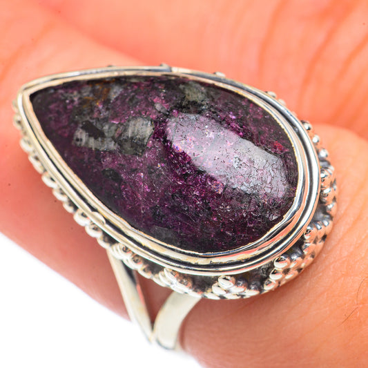 Russian Eudialyte Rings handcrafted by Ana Silver Co - RING70142