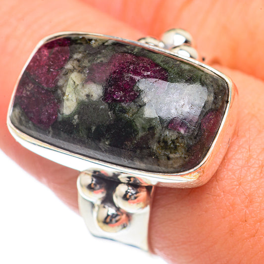 Russian Eudialyte Rings handcrafted by Ana Silver Co - RING70176