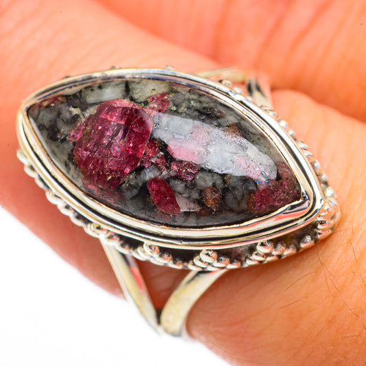 Russian Eudialyte Rings handcrafted by Ana Silver Co - RING70469