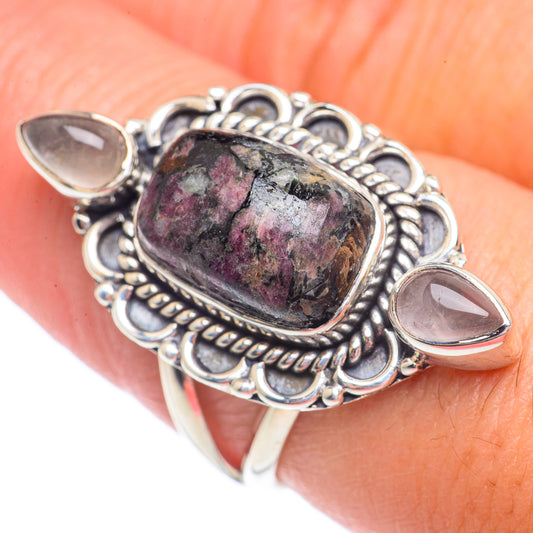 Russian Eudialyte Rings handcrafted by Ana Silver Co - RING71285