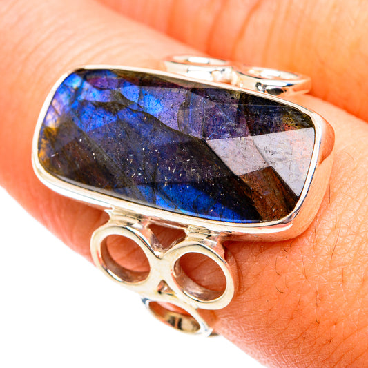 Labradorite Rings handcrafted by Ana Silver Co - RING74914