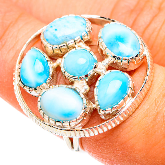 Larimar Rings handcrafted by Ana Silver Co - RING74920