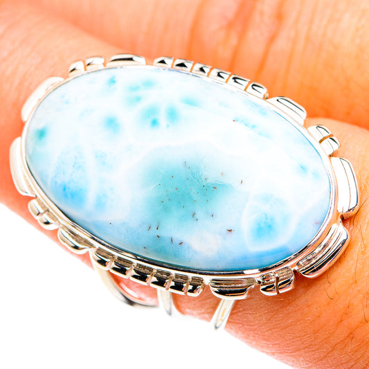 Larimar Rings handcrafted by Ana Silver Co - RING74926