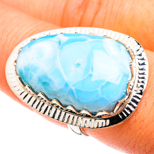 Larimar Rings handcrafted by Ana Silver Co - RING74945