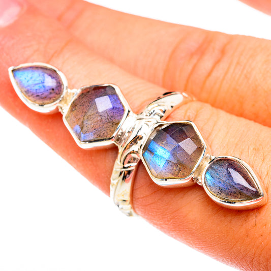 Labradorite Rings handcrafted by Ana Silver Co - RING74952