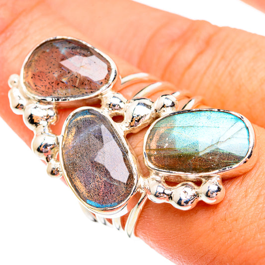 Labradorite Rings handcrafted by Ana Silver Co - RING74958