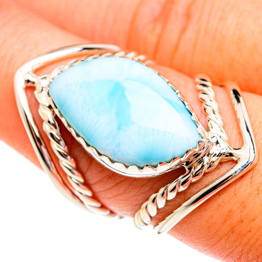 Larimar Rings handcrafted by Ana Silver Co - RING74959