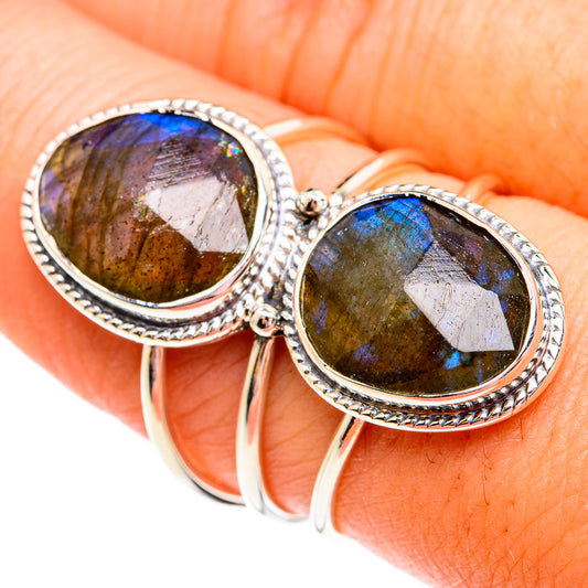 Labradorite Rings handcrafted by Ana Silver Co - RING74963