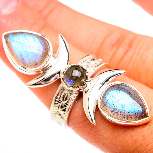 Labradorite Rings handcrafted by Ana Silver Co - RING74964