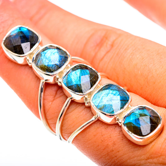 Labradorite Rings handcrafted by Ana Silver Co - RING74965