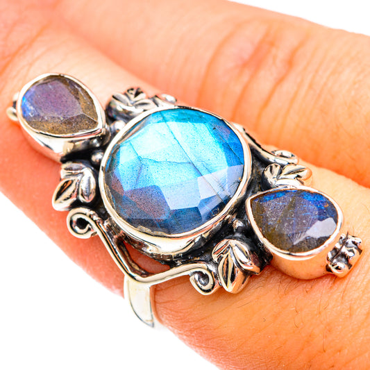 Labradorite Rings handcrafted by Ana Silver Co - RING74993