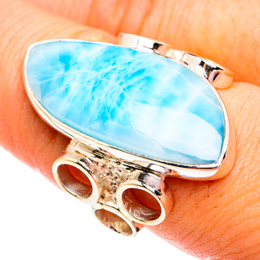 Larimar Rings handcrafted by Ana Silver Co - RING74994