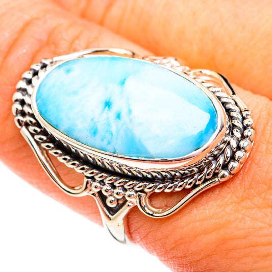 Larimar Rings handcrafted by Ana Silver Co - RING74996