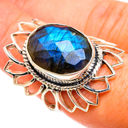 Labradorite Rings handcrafted by Ana Silver Co - RING74998