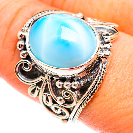 Larimar Rings handcrafted by Ana Silver Co - RING74999