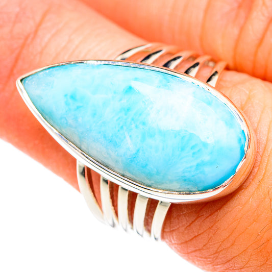 Larimar Rings handcrafted by Ana Silver Co - RING75002