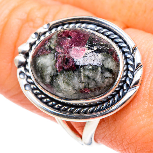 Russian Eudialyte Rings handcrafted by Ana Silver Co - RING92461