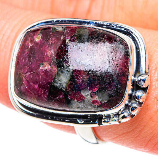 Russian Eudialyte Rings handcrafted by Ana Silver Co - RING92758