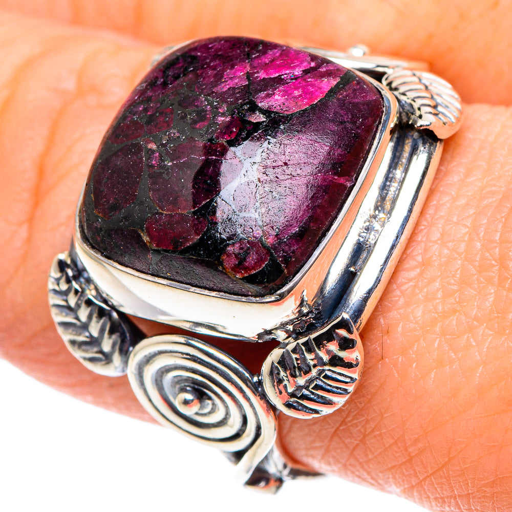 Russian Eudialyte Rings handcrafted by Ana Silver Co - RING93672