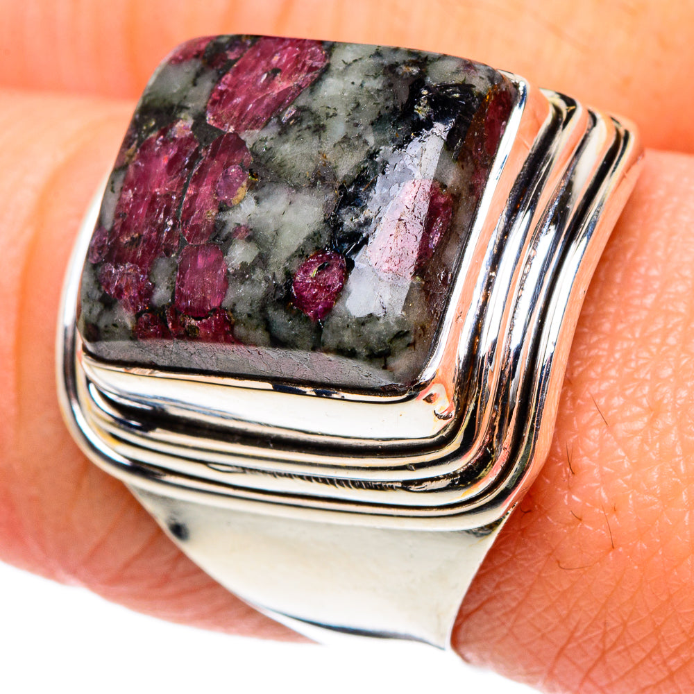 Russian Eudialyte Rings handcrafted by Ana Silver Co - RING94291