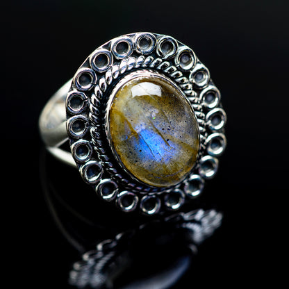 Labradorite Rings handcrafted by Ana Silver Co - RING979532