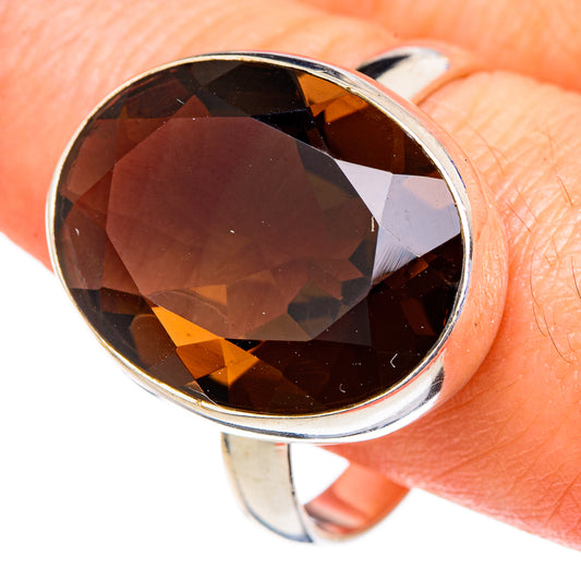 Smoky Quartz Rings handcrafted by Ana Silver Co - RING98005