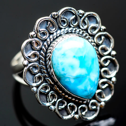 Larimar Rings handcrafted by Ana Silver Co - RING991744