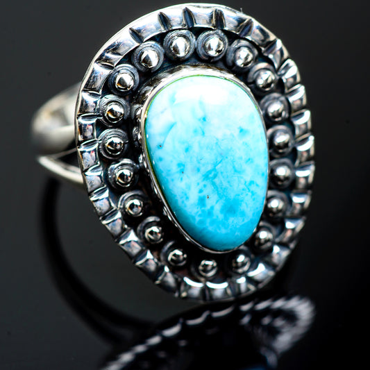 Larimar Rings handcrafted by Ana Silver Co - RING996788