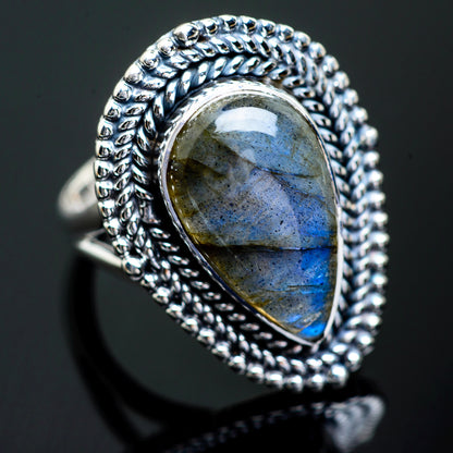 Labradorite Rings handcrafted by Ana Silver Co - RING997128