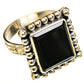 Black Onyx Rings handcrafted by Ana Silver Co - RING111149 - Photo 2