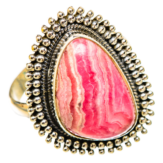 Rhodochrosite Rings handcrafted by Ana Silver Co - RING117672 - Photo 2