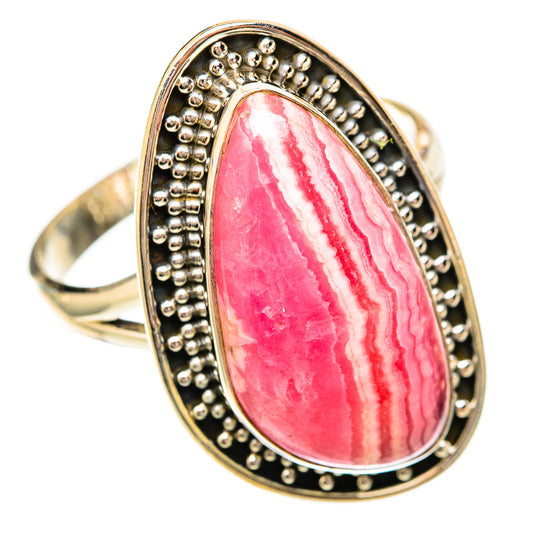 Rhodochrosite Rings handcrafted by Ana Silver Co - RING118220 - Photo 2