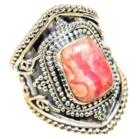 Rhodochrosite Rings handcrafted by Ana Silver Co - RING118256 - Photo 2
